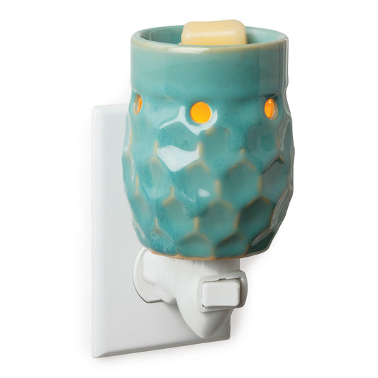 Pluggable Fragrance Warmer Honeycomb Turquoise