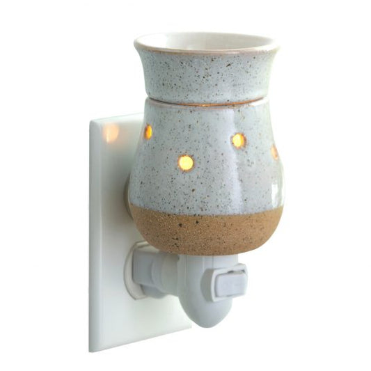 Pluggable Fragrance Warmer Rustic White