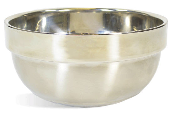 Silver Shaving Bowl - Medium Size