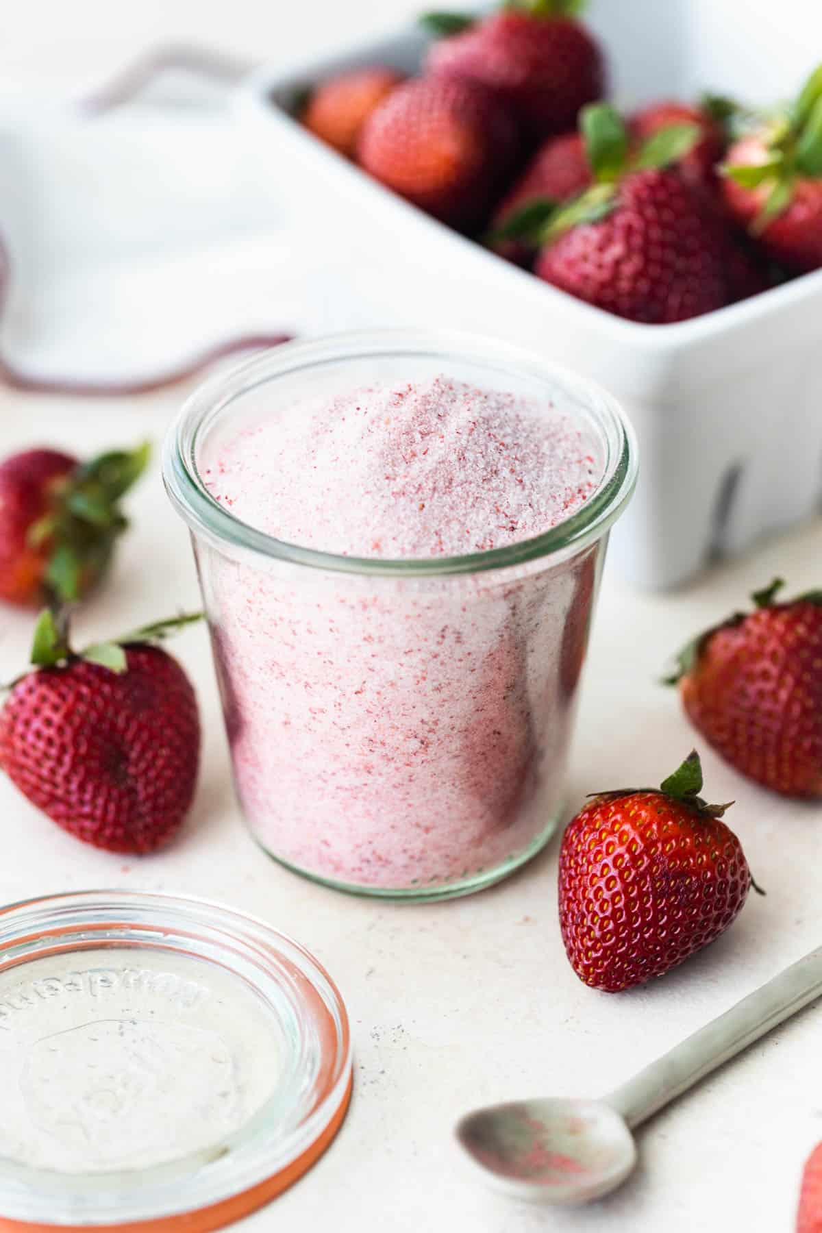 Sugar - Organic Strawberry 4oz jar